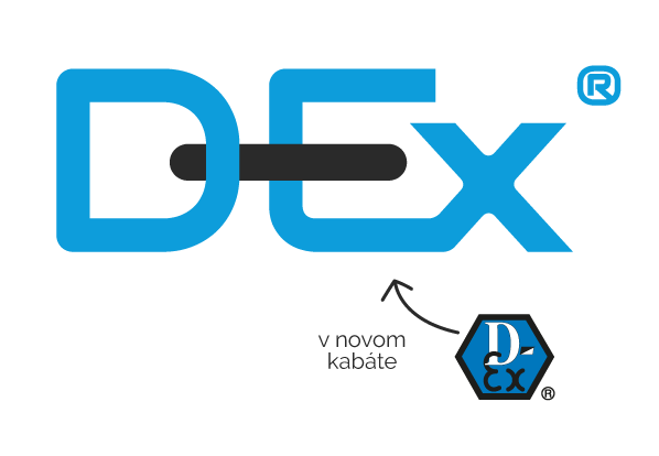 D-Ex logo - v novom kabáte