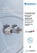 Absolutní enkodéry WDGA s protokolem EtherCAT - Absolutní enkodéry WDGA (SSI, RS485, SAE J1939 a PROFIBUS)