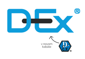 D-Ex logo - v novom kabáte