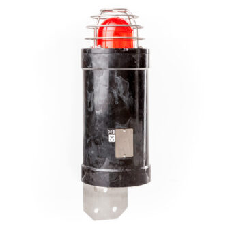 Nevýbušný zábleskový xenonový Exd maják EATON MEDC XB10, 24Vdc, 10J, ATEX, červený, na stěnu