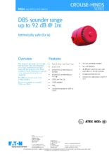 Katalogový list sirény DB5 - Jiskrově bezpečná siréna DB5