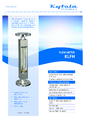 Model KLFH - Priemyselné plavákové prietokomery pre vysoké prietoky